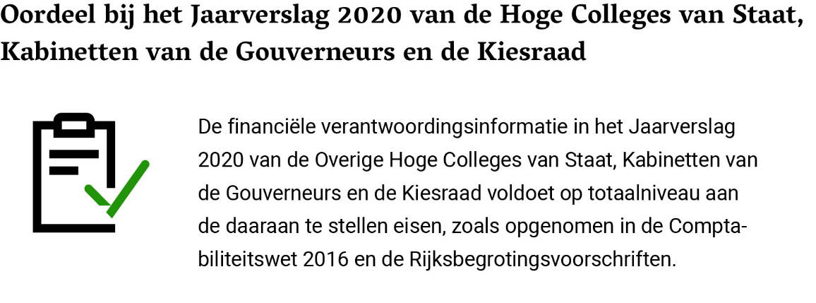 Resultaten Verantwoordingsonderzoek 2020 Overige Hoge Colleges Van ...